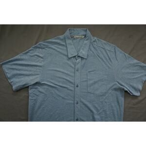 Travis Mathew Short Sleeve Button Front Shirt Men's Size XL